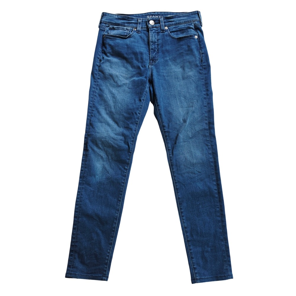 Spanx Sara Blakely 5-Pocket Skinny Jeans Medium Wash Blue Size 27 FD6015